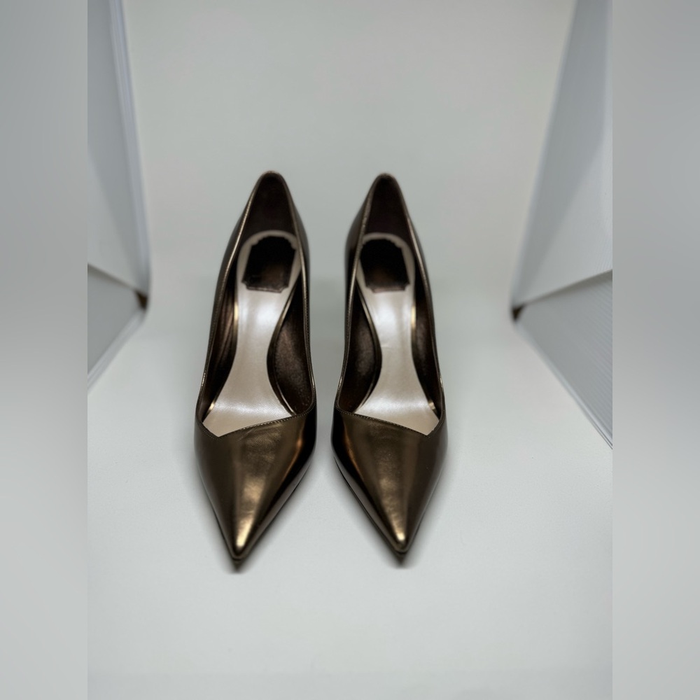 Christian Dior Pointed Toe Slip on Pumps size size 38, Bronz color